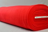 Fleece stof - Rood - 10 meter