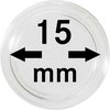 Afbeelding van het spelletje Lindner Hartberger muntcapsules Ø 15 mm (10x) voor penningen tokens capsules muntcapsule