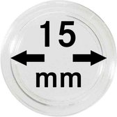 Lindner Hartberger muntcapsules Ø 15 mm (10x) voor penningen tokens capsules muntcapsule