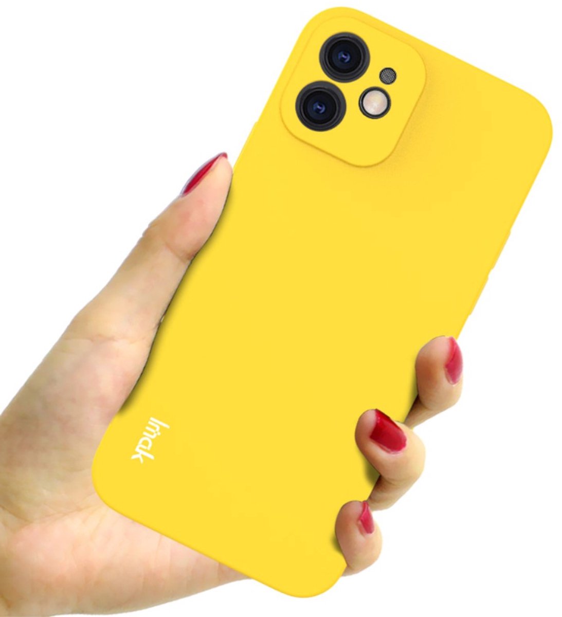 IMAK iPhone 12 TPU hoesje - geel