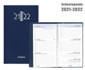 Brepols Schoolagenda 2021-2022 - Pvc Seta - Blauw - 9 x 16 cm