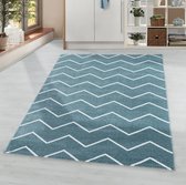 Rio vloerkleed 80x250cm blauw 4602