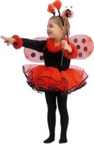 Carnival Toys Verkleedjurk Lieveheersbeestje Junior Tule Rood