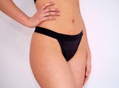 Bnatural - Menstruatie ondergoed String model - Zwart 2XL - Gratis waszak