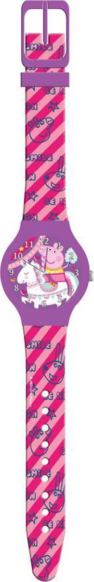 Peppa Pig Horloge Junior 22,5 Cm Roze-paars