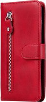 Samsung Galaxy S20 Book Case Hoesje met Rits - Kunstleer - Pasjeshouder - Portemonnee - Samsung Galaxy S20 - Rood