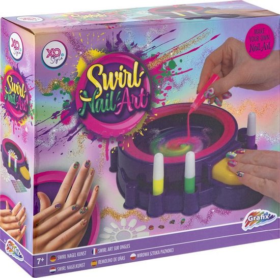 Grafix Swirl nagelstudio voor meisjes | Maak je eigen unieke nagels | nagelstudio | speelgoed voor meisjes