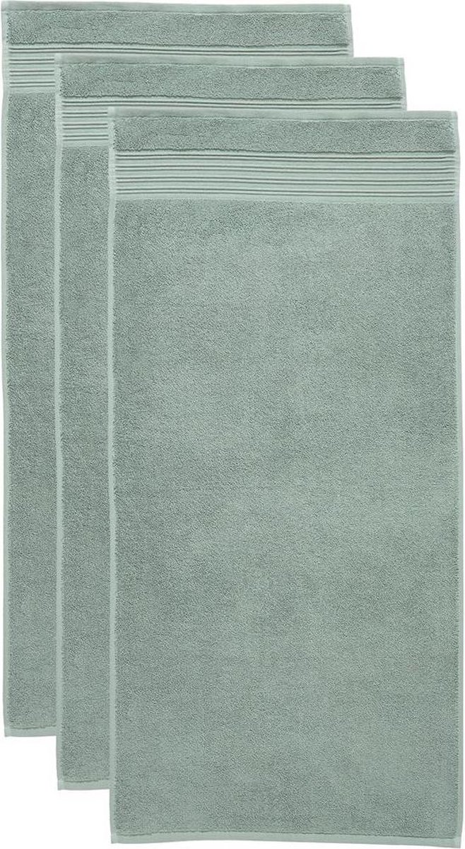 Beddinghouse Sheer set van 3 Handdoeken - 50x100 cm - Groen
