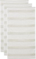 Beddinghouse Sheer Stripe set van 3 Douchehanddoeken - 60x110 cm - Zand