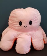 Octopus XXL Oranje/Roze - 80 cm