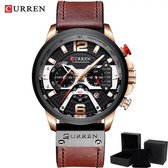 Curren-NL® - Horloges voor mannen / Montre Homme - Luxe Bruin Rosé Design - Heren Horloge - Giftbox