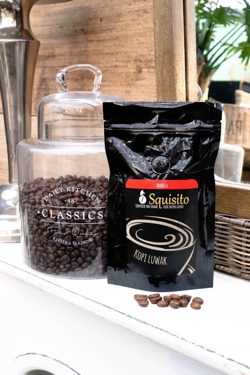 Goedkoopste Het juweel van Sumatra - Kopi Luwak van Squisito ® | Filterkoffie | 100 gram | Exclusief uit Indonesië