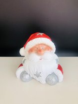 Kerstman #6 - 28 cm - polyester - glitters - polyresin - polystone - hoogkwalitatieve kunststof - decoratiefiguur - interieur en tuin - geschikt voor binnen en buiten - cadeau - geschenk - kerstcollectie - kerstman - kerstdecoratie - kerstfiguur