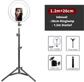 Votos Ringlamp Met Statief - Ringlight Selfie - Selfie Ringlamp - Ringlamp Met Statief - Ringlight Voor Smartphone - Ringlight Met Standaard - Ringlight Telefoon - Ringlight Lamp