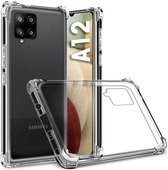Samsung Galaxy A12 Hoesje - A12 Anti Shock Back Cover - Hybride Shock Proof  Galaxy  A12 Transparant Case - EPICMOBILE