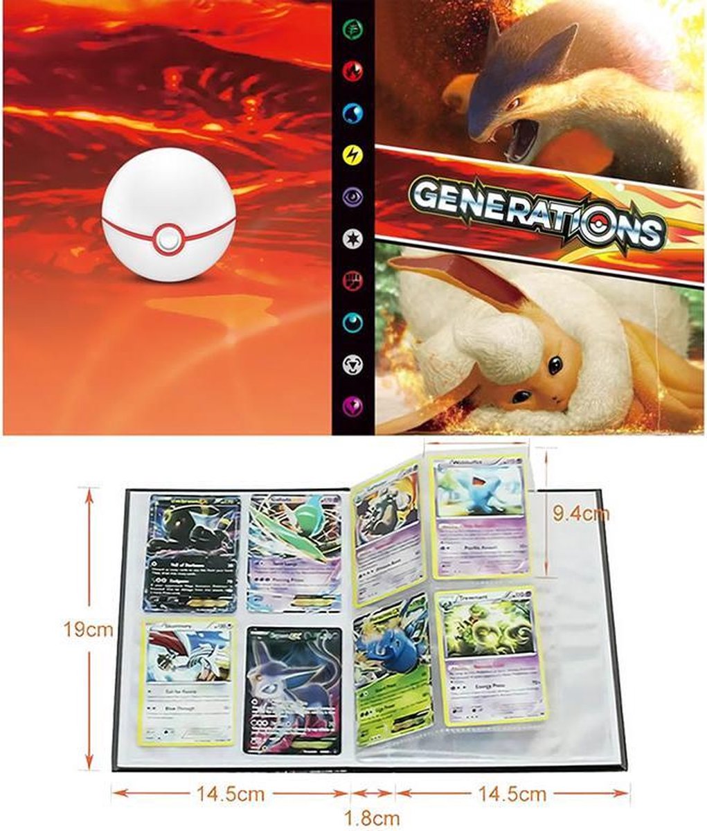 POKÉMON VERZAMELMAP 2021 240 KAARTEN IN COLLECTIE BOEK GAME KARAKTER MAP IN 17... bol