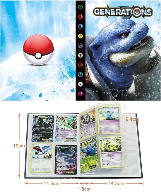 POKÉMON VERZAMELMAP 2021 240 KAARTEN IN COLLECTIE BOEK GAME KARAKTER MAP IN 17...