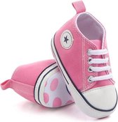 Pasgeboren Baby Meisjes Eerste Wandelaars Schoenen 0-6 maanden Zachte Zool Anti-Slip Baby schoenen : Kleur ROZE