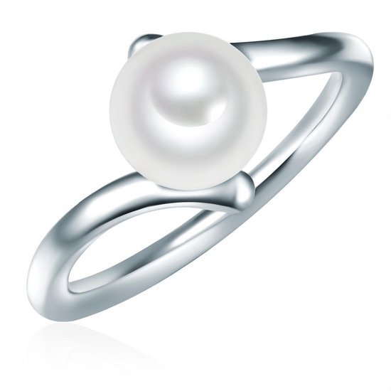 Collana con catena a maglia in argento e perla Oriente centrale