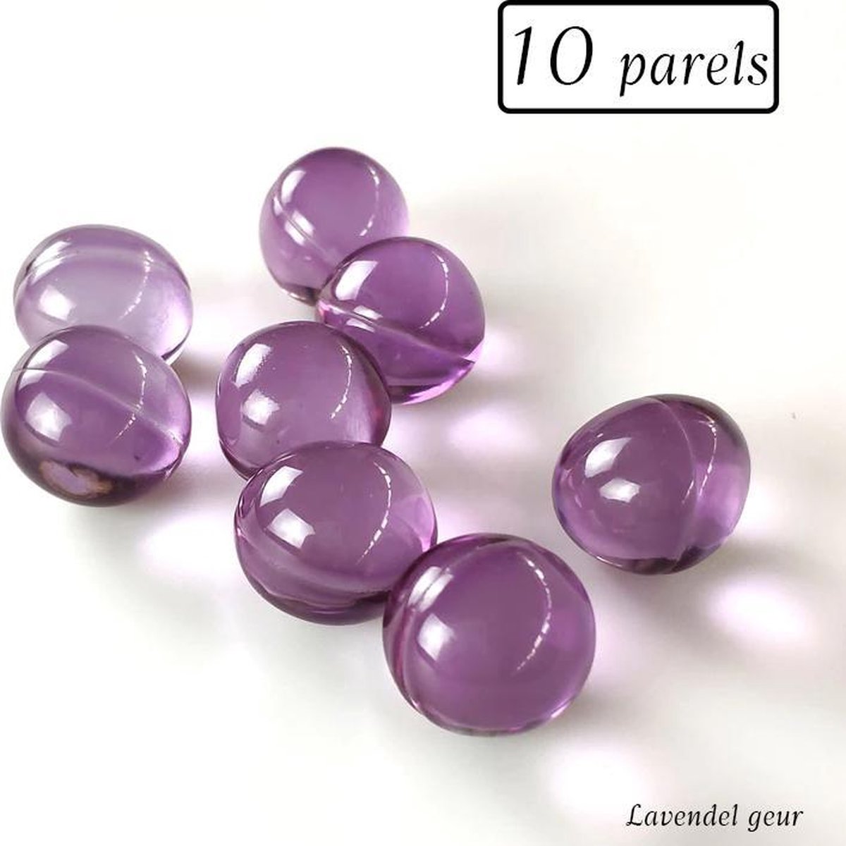Badparels - 10 parels- Lavendel geur - Ronde badparels - Badparels voor in bad - Heerlijke badparels met Lavendelgeur