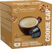 Coffee Italien - Cookie Cappuccino - 16x pièces - Compatible Dolce Gusto