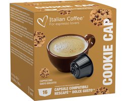 Italian Coffee - Cookie Cappuccino - 16x stuks - Dolce Gusto compatibel