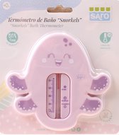 Saro baby badthermometer - Octopus - Roze