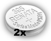 RENATA 395 / SR927SW zilveroxide knoopcel horlogebatterij 2 (twee) stuks
