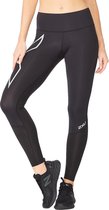 2XU Aero Vent Mid-Rise Compression Tights Black/Silver Reflective