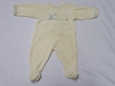 petit bateau , pyjama , unie , eponge , geel , molen , 3 maand 60