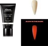 Alterz Polygel Glow in the dark Beige - Polygel nagels - Polygel kleuren - Glow in the dark - Beige - Orange - 30ml