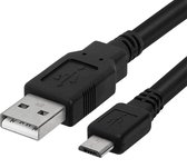 WISEQ Micro-USB oplaadkabel - 1 Meter - Zwart