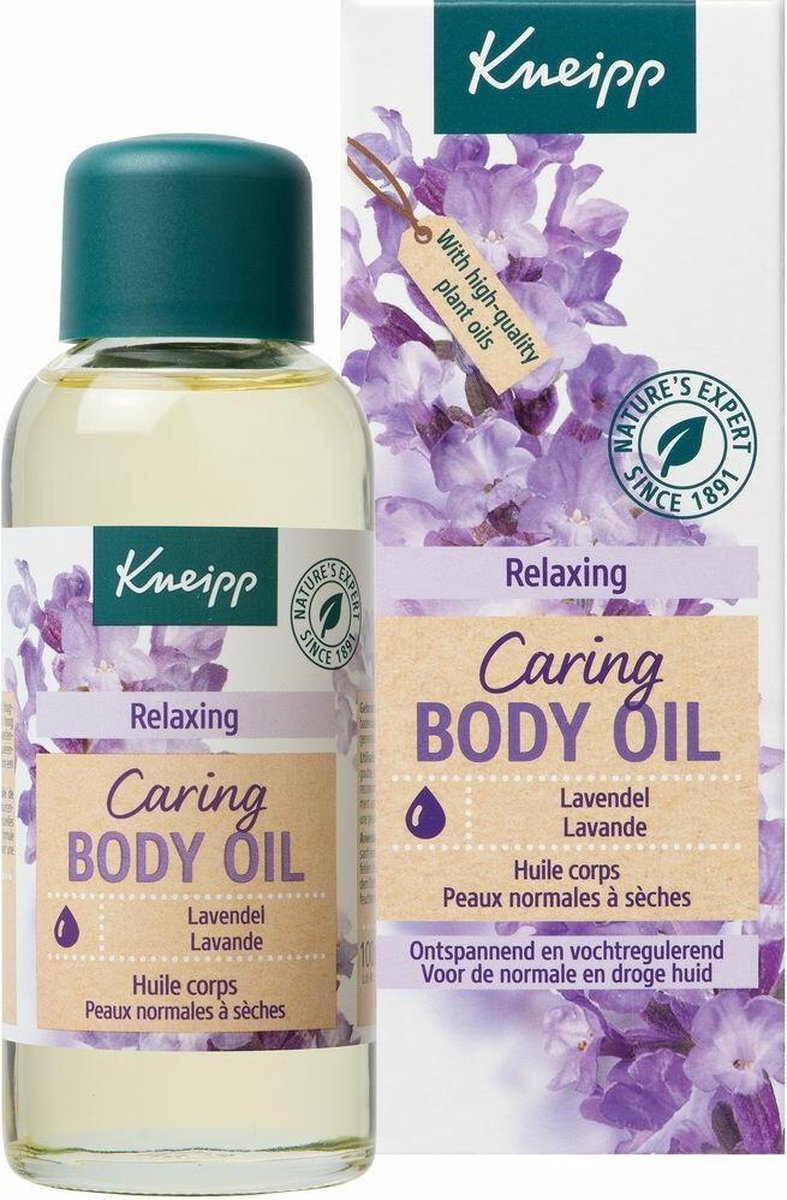 Kneipp Relaxing - Huidolie - Lavendel - Trekt snel in - Voor een soepele en zachte huid - Vegan - 1 st - 100 ml