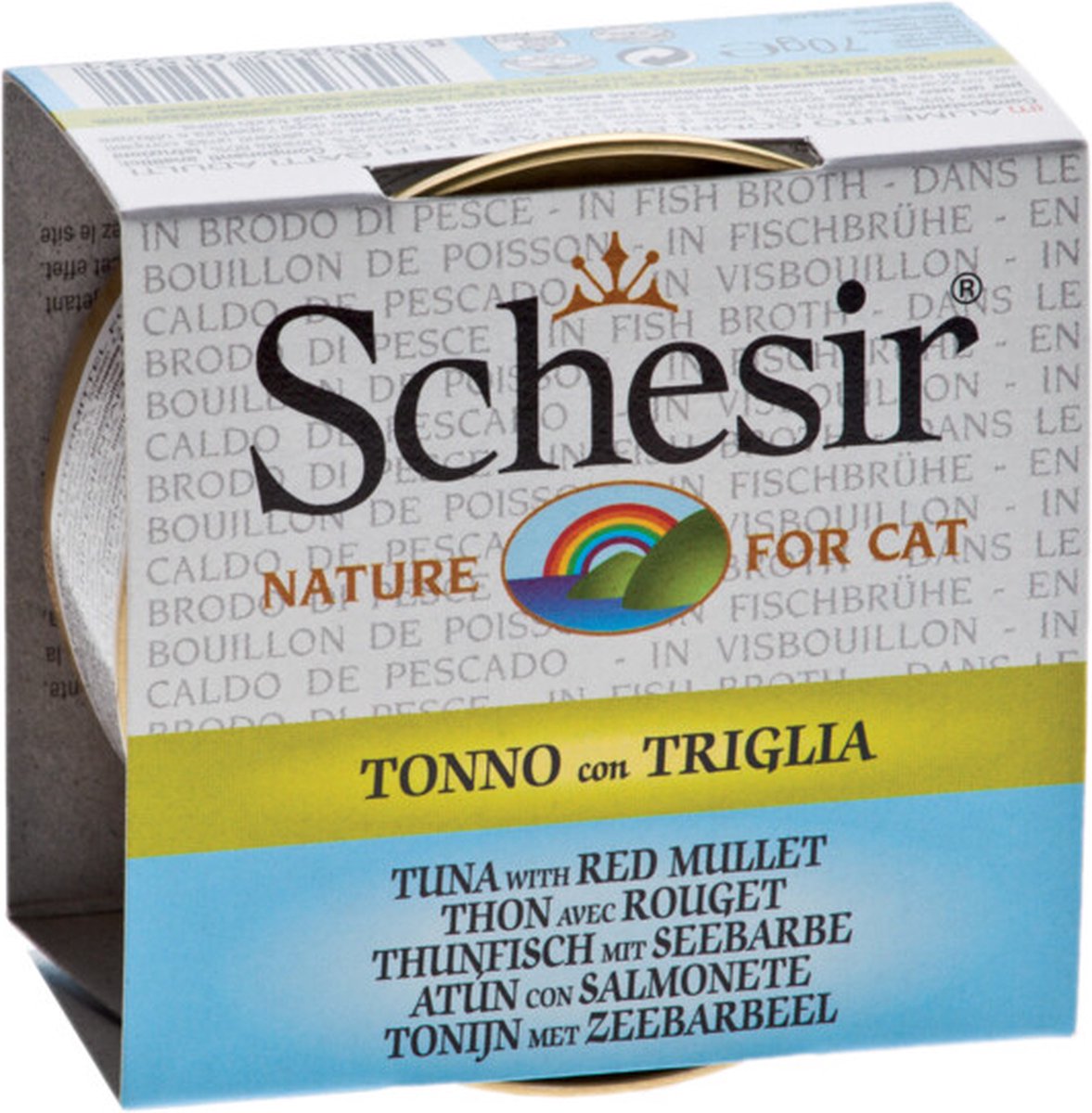 14x Schesir Kattenvoer Gekookte Tonijn en Zeebarbeel 70 gr