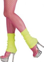 beenwarmers dames 32 cm neongeel