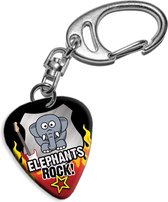 Plectrum sleutelhanger Elephants Rock!