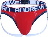 Andrew Christian Almost Naked Cotton Brief Jock Rood - MAAT M - Heren Ondergoed - Jockstrap voor Man - Mannen Jock