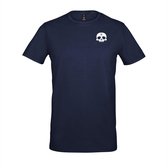 Bracket Skull Logo tee Blauw - M