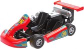 kart die-cast 12 cm rood