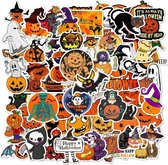 ProductGoods - 50 Stuks Halloween Stickers - Muur Decoratie - Koffer Decoratie - Laptop Decoratie - Koelkast Decoratie - Stickervellen - Halloween Stickers