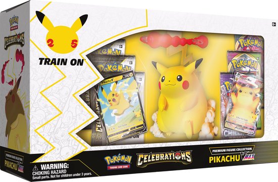 Afbeelding van het spel Pokémon Celebrations Premium Figure Collection Pikachu VMAX - Pokémon Kaarten