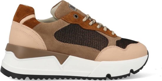 Bullboxer Sneakers 323020E5C_NUDE Bruin / Roze-38 | bol.com