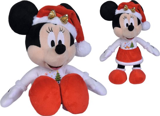 Disney - Minnie Mouse : Peluche Minnie noël