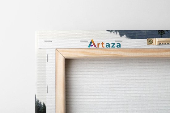 Artaza Peinture Sur Toile Loup Gris Dans Les Forêts - 120x40 - Groot - Photo Sur Toile - Impression Sur Toile