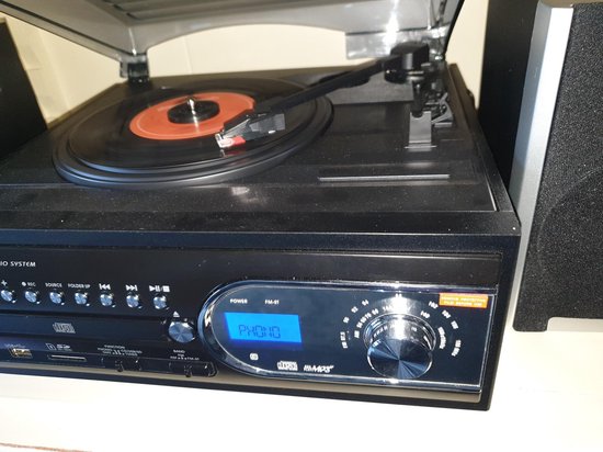 Centre de musique audio vintage tip top - platine, lecteur CD