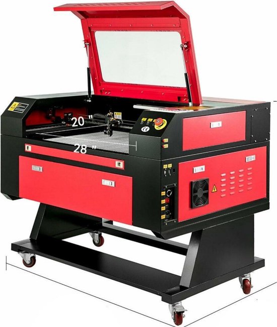 Foto: Dakta graveermachine lasersnijmachine 700 x 500 mm 80w graveren hoge snelheid desktop laser cutter snijder uitsnijder printer voor multifunctioneel gebruik