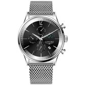 Longbo - Heren Horloge - Zilver/Zwart - 43mm