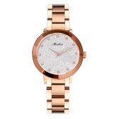 Longbo - Meibin - Dames Horloge - Rosé/Zilver - 36mm