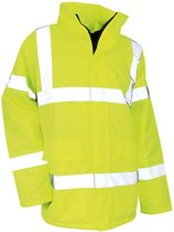 LMA - veiligheidsjas en werkjas - neon geel - met reflectoren - waterdicht