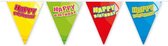 vlaggenlijn Happy Birthday junior 3 meter
